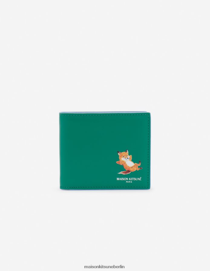 Zubehörteil V2DHL514 Gras-Grün unisex Chillax kompakte Bifold-Geldbörse Maison Kitsune