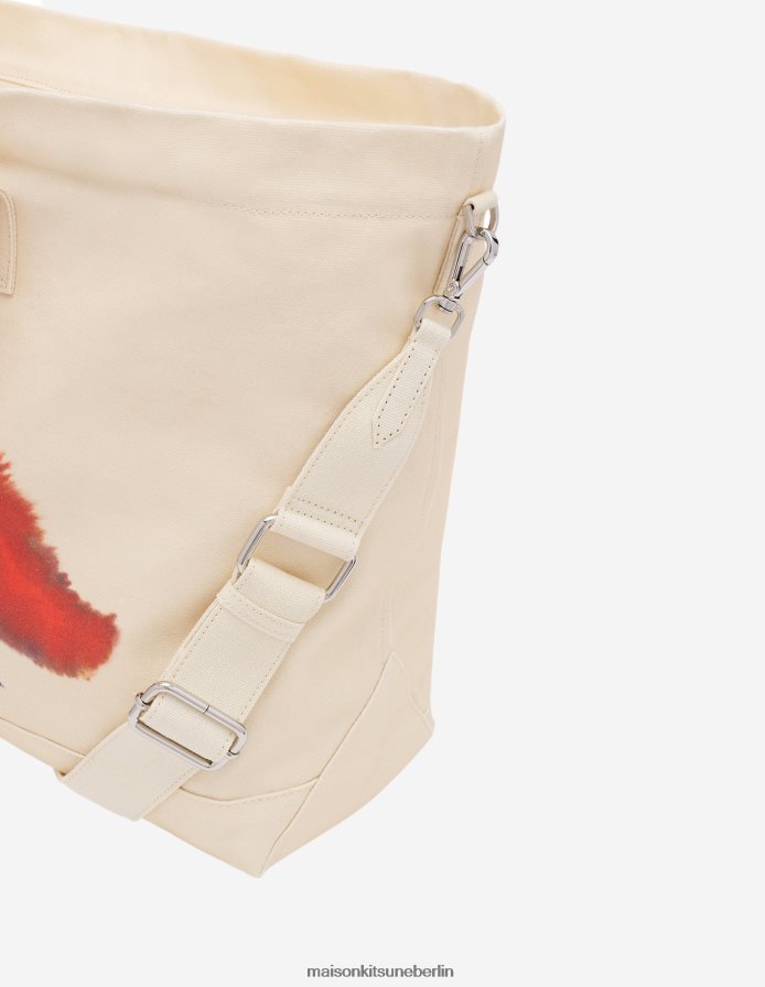 Zubehörteil V2DHL518 naturfarben unisex mk x rop van mierlo fox e/w tote Maison Kitsune