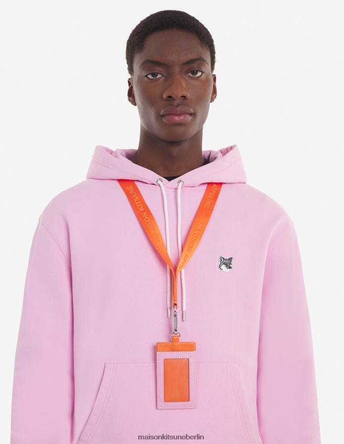 Zubehörteil V2DHL525 Neon orange unisex Kartenetui am Hals Maison Kitsune