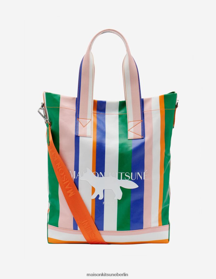 Zubehörteil V2DHL532 weiße Streifen unisex Gestreifte Tragetasche ohne Tasche Maison Kitsune