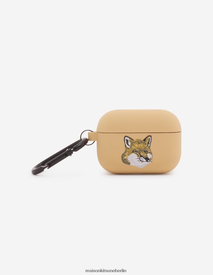 Zubehörteil V2DHL601 Beige unisex Fox Head Karabinerhülle für Airpods Pro 2 Beige Maison Kitsune