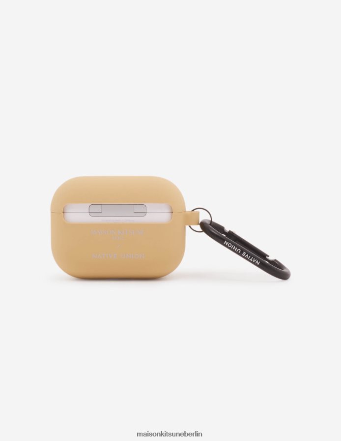 Zubehörteil V2DHL601 Beige unisex Fox Head Karabinerhülle für Airpods Pro 2 Beige Maison Kitsune